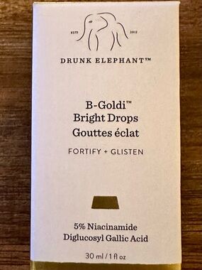 Drunk Elephant B-Goldi Bright Drops — White and Gold